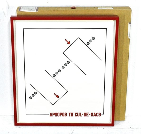2009 - Lawrence Weiner "Apropos to Cul-De-Sacs" Lithograph (1 of 10)