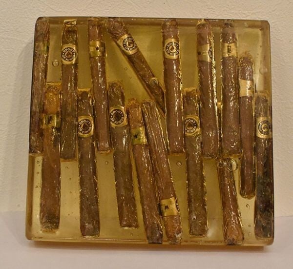 Dadaism Arman(19282005) Original Sculpture de cigares Signed Hommage a Duchamp (1 of 7)