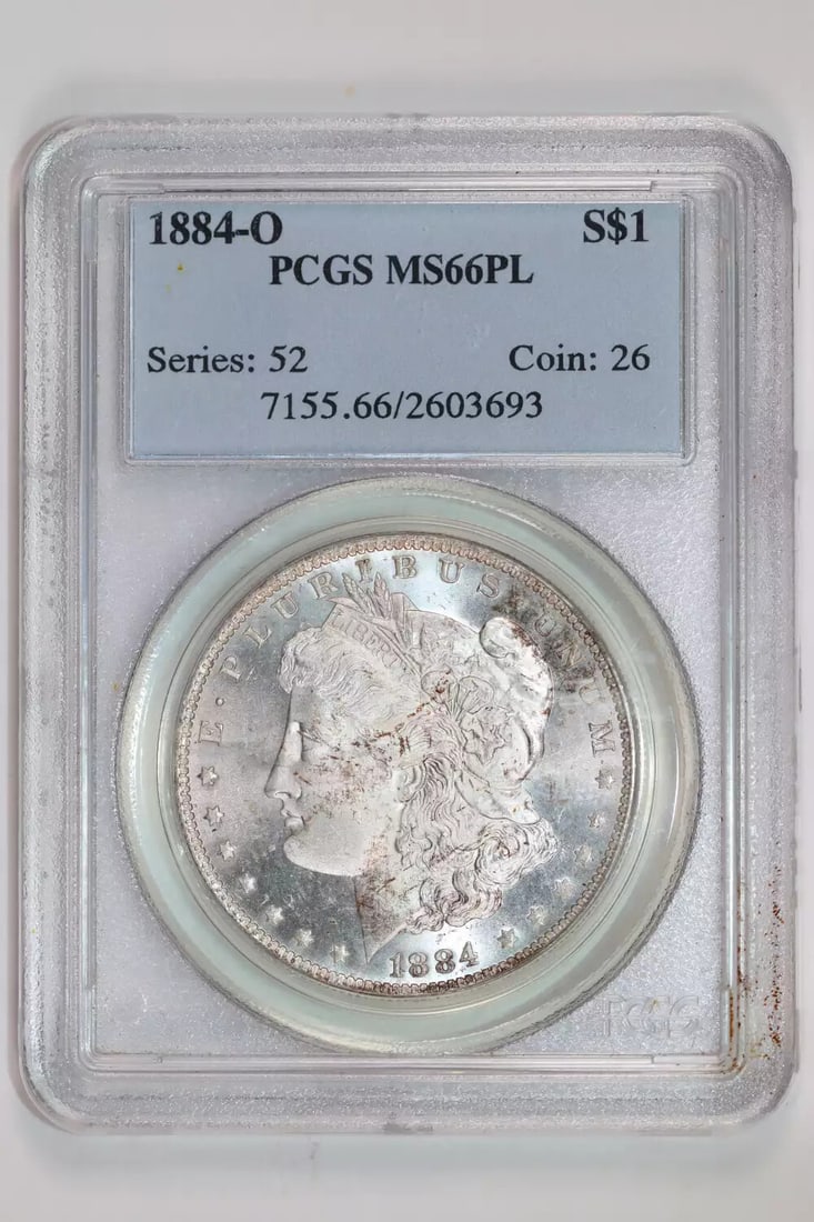PQ - 1884-O MORGAN DOLLAR PCGS MS66 PL (1 of 2)