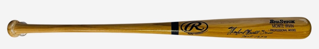 Bat Monford Merrill Irvin Autographed Rawlings Adirondack Big Stick (1 of 2)