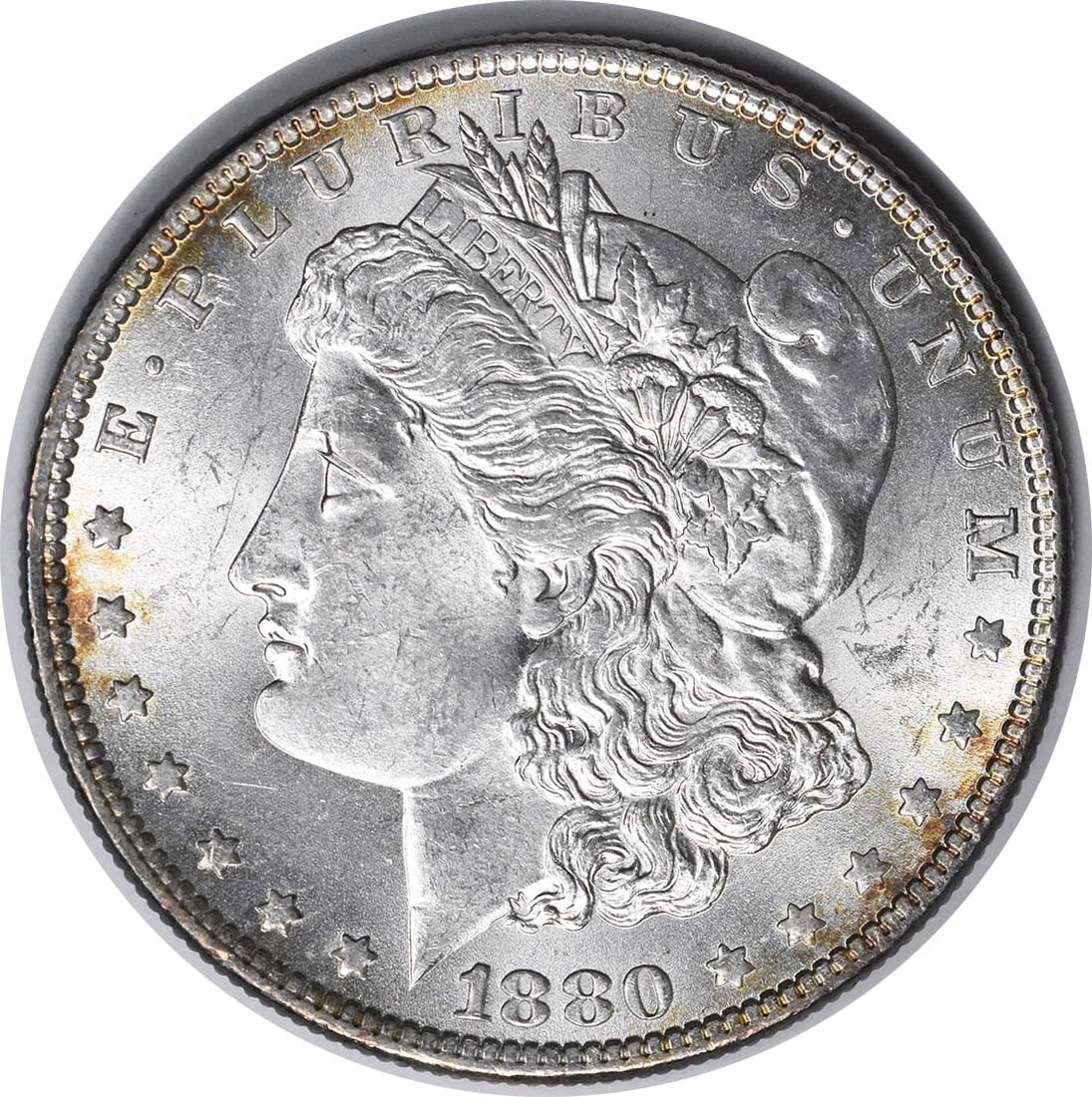 Uncertified 1880-O VAM 53A Morgan Silver Dollar Discovery Coin Choice BU (1 of 2)