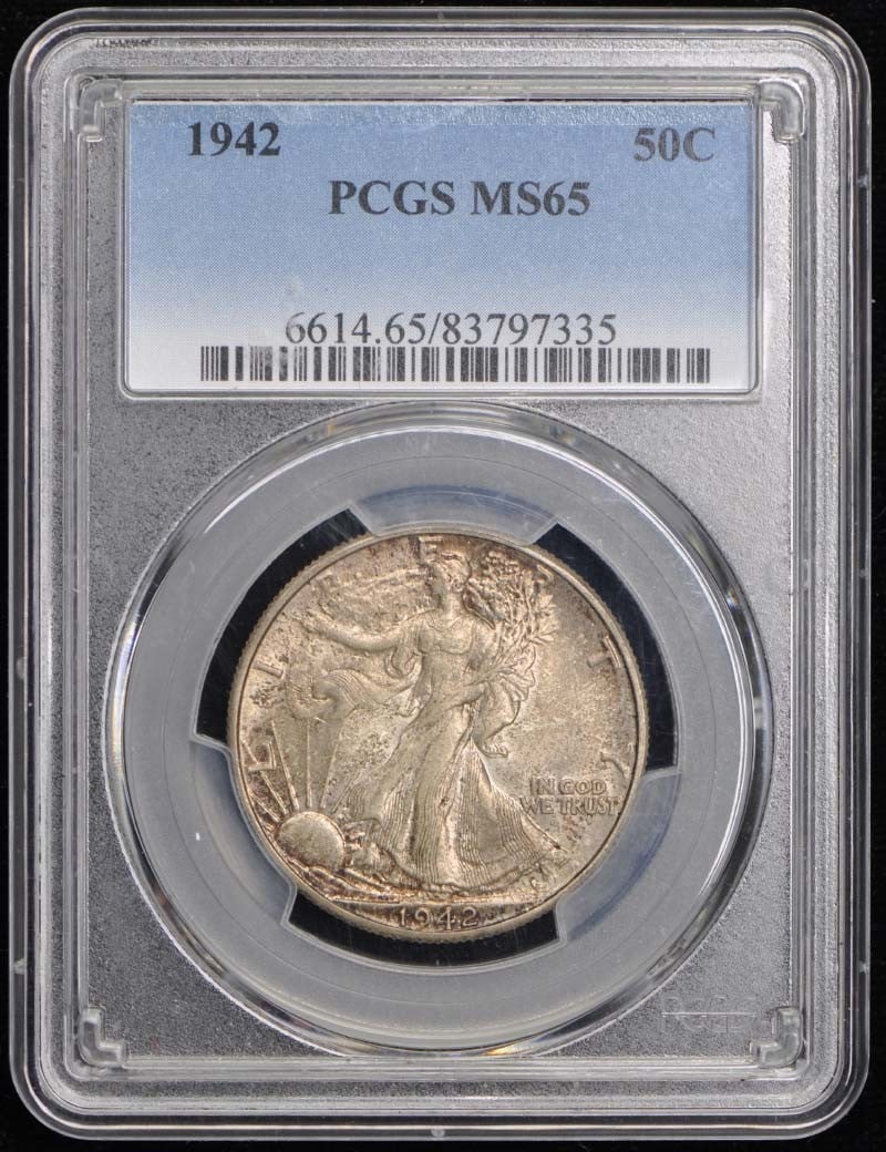 MS65 1942 50C Walking Liberty Half Dollar PCGS (1 of 1)