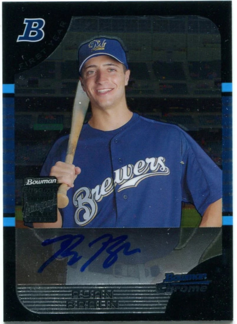 Auto 2005 Bowman First Year Ryan Braun (1 of 2)