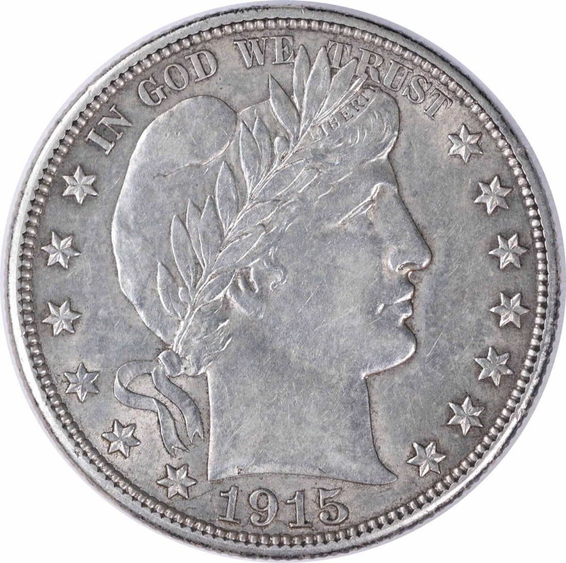 Uncertified 1915-D Barber Silver Half Dollar AU Slider (1 of 2)