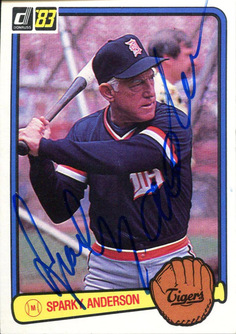 Card Sparky Anderson Autographed 1983 Donruss (1 of 1)