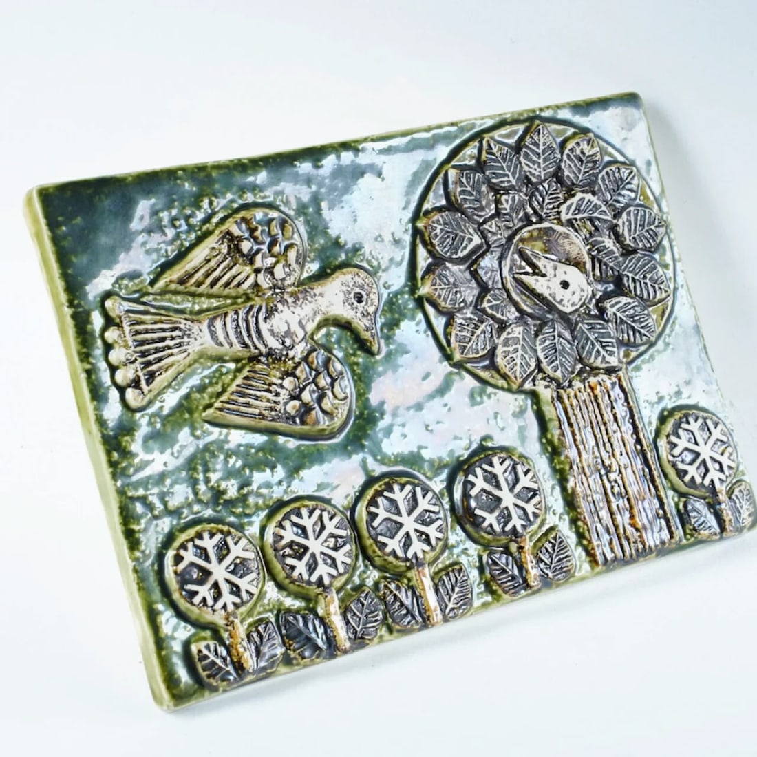 originals Lisa Larson Bird Ceramic Plate circa 1960 Limited to 100 (1 of 18)