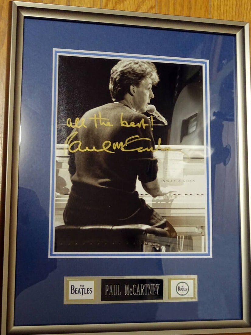 framed with COA - Paul McCartney autographed portrait photo (1 of 4)