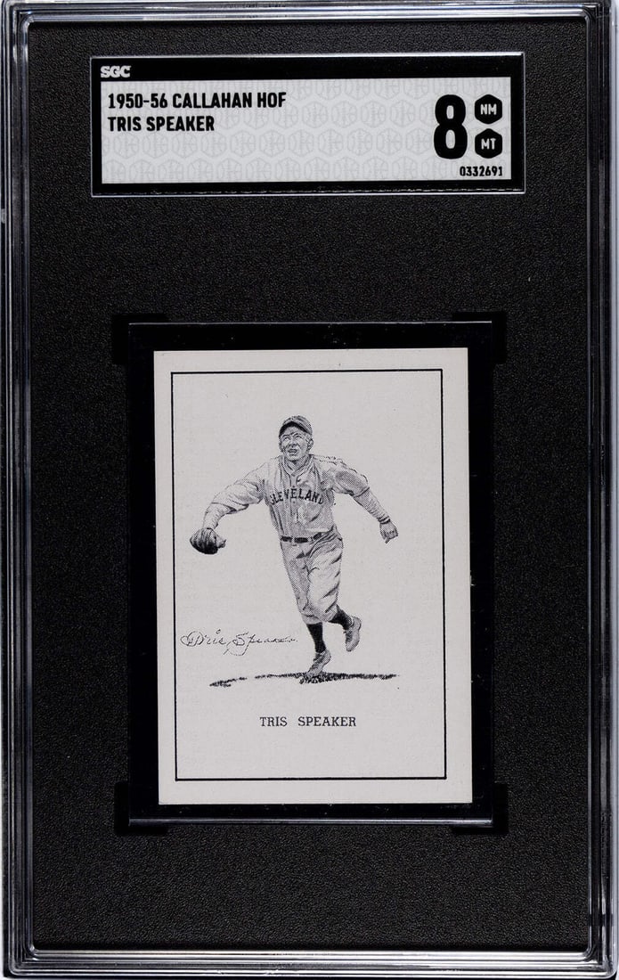 8 Tris Speaker 1950-56 Callahan HOF SGC (1 of 2)