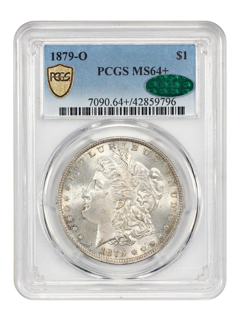 Morgan Dollar - 1879-O $1 PCGS/ CAC MS64+: Morgan Dollar - 1879-O $1 PCGS/ CAC MS64+ This listing features Morgan Dollar - 1879-O $1 PCGS/ CAC MS64+. Item specifics are provided below. Item Specifics: Certification: PCGS Certification