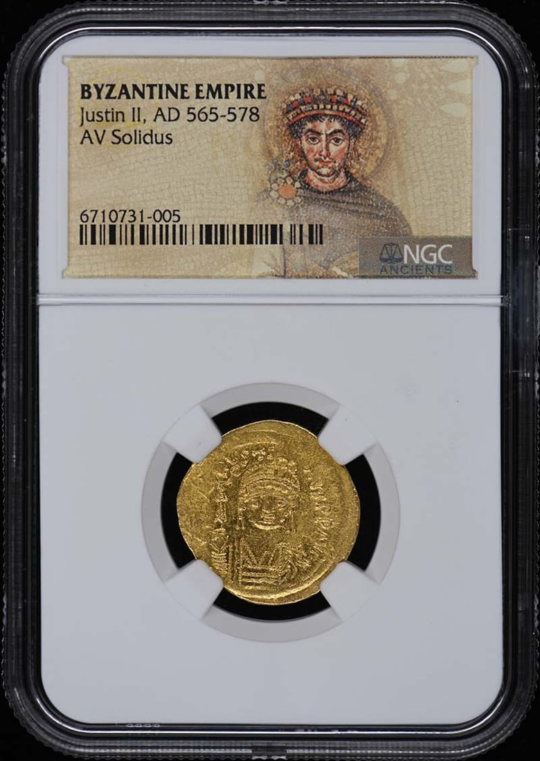 NGC AD 565-578 Justin II BYZANTINE EMPIRE AV Solidus: NGC AD 565-578 Justin II BYZANTINE EMPIRE AV Solidus This listing features NGC AD 565-578 Justin II BYZANTINE EMPIRE AV Solidus. Item specifics are provided below. Item Specifics: Certification: NGC C