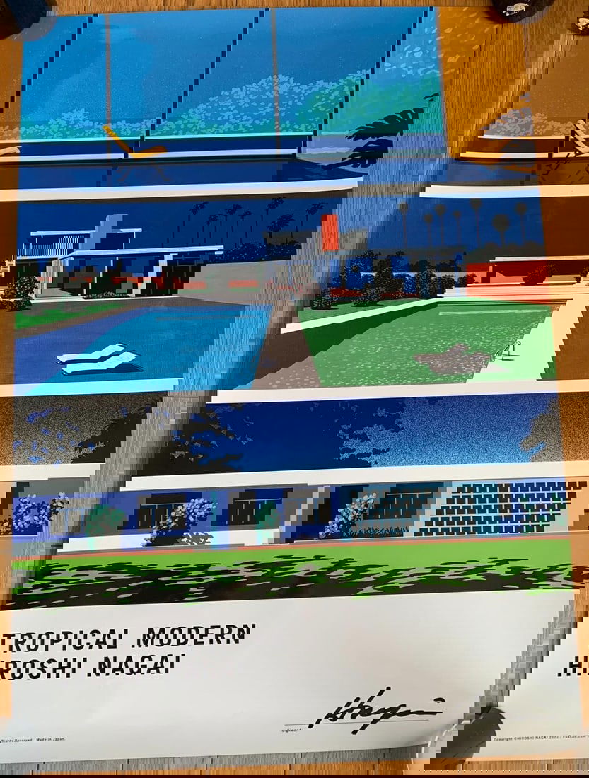 B Hiroshi Nagai autographed poster Tropical Modern: B Hiroshi Nagai autographed poster Tropical Modern This listing features B Hiroshi Nagai autographed poster Tropical Modern. Item specifics are provided below. Item Specifics: Type: Poster Style: Mode