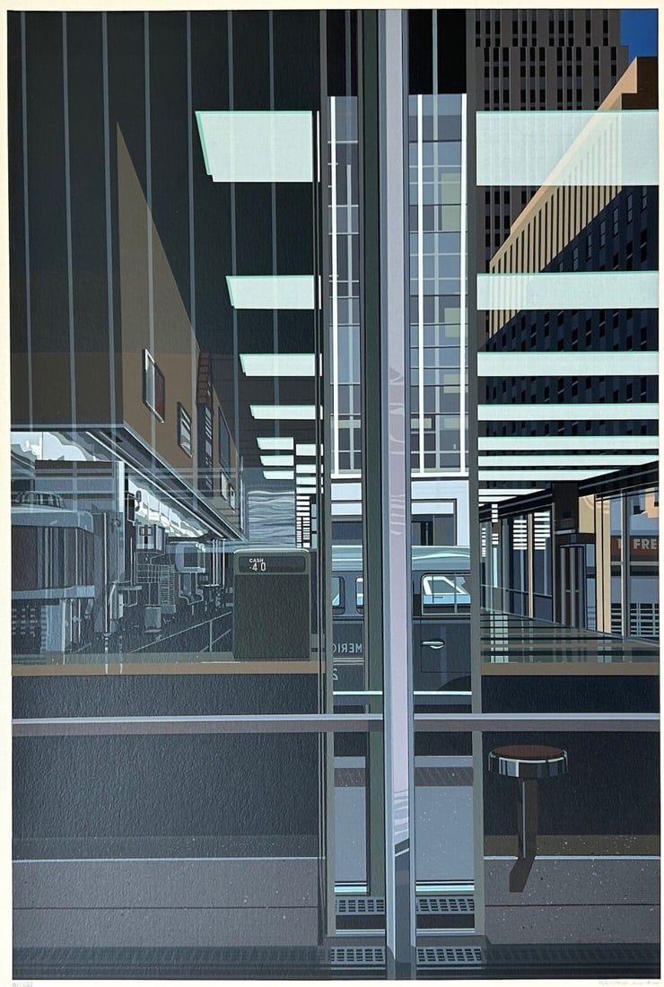 Autographed Richard Estes from Urban Landscapes ? Cash 40 Silkscreen Edition (1 of 1)