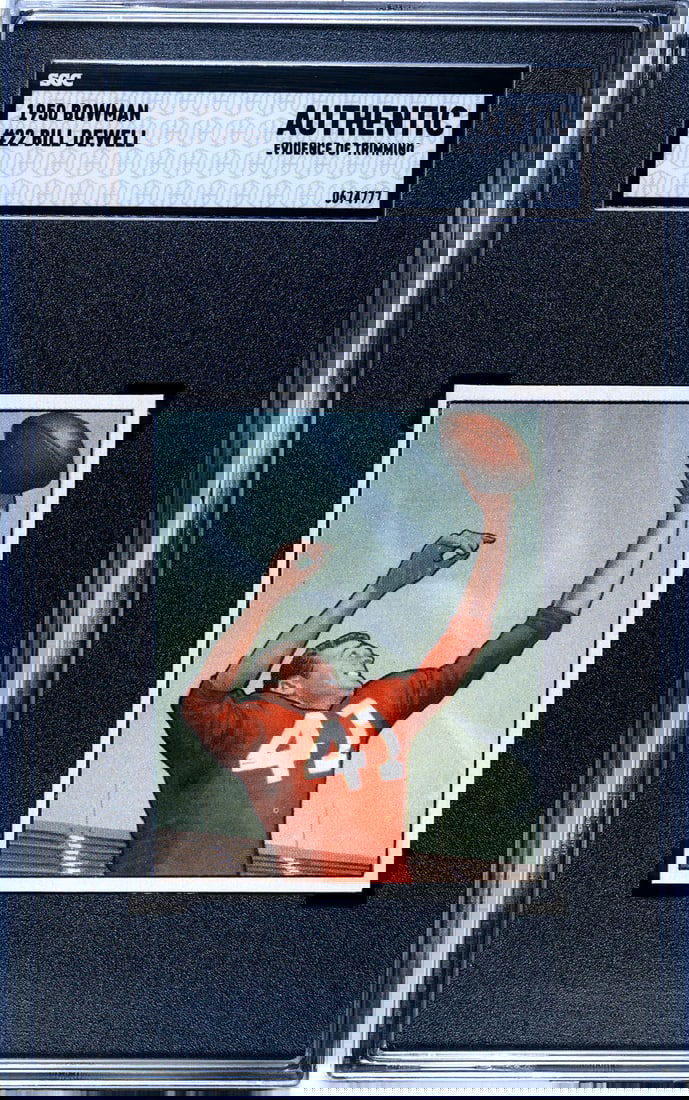 Authentic) Bill Dewell 1950 Bowman Card #22 (SGC: Authentic) Bill Dewell 1950 Bowman Card #22 (SGC This listing features Authentic) Bill Dewell 1950 Bowman Card #22 (SGC. Item specifics are provided below. Item Specifics: Brand: SGC Bill Dewell