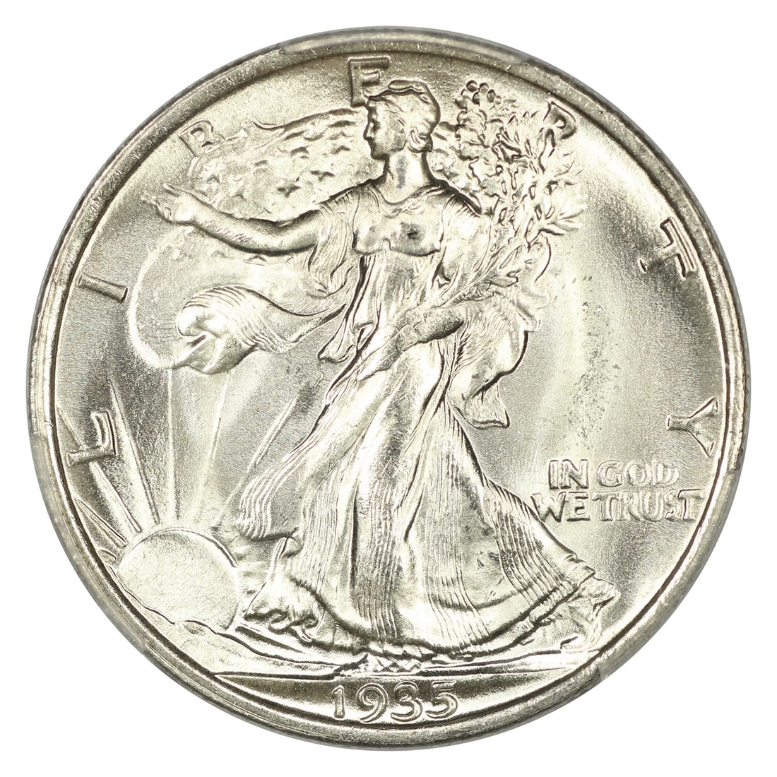 Walking Liberty Half Dollar - 1935 50C PCGS MS67 - 3