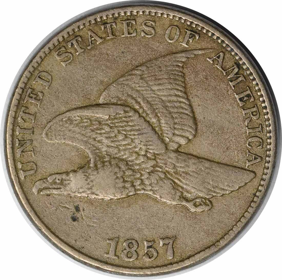 Uncertified 1857 Flying Eagle Cent EF: Uncertified 1857 Flying Eagle Cent EF This listing features Uncertified 1857 Flying Eagle Cent EF. Item specifics are provided below. Item Specifics: Country Of Origin: United States Certification: