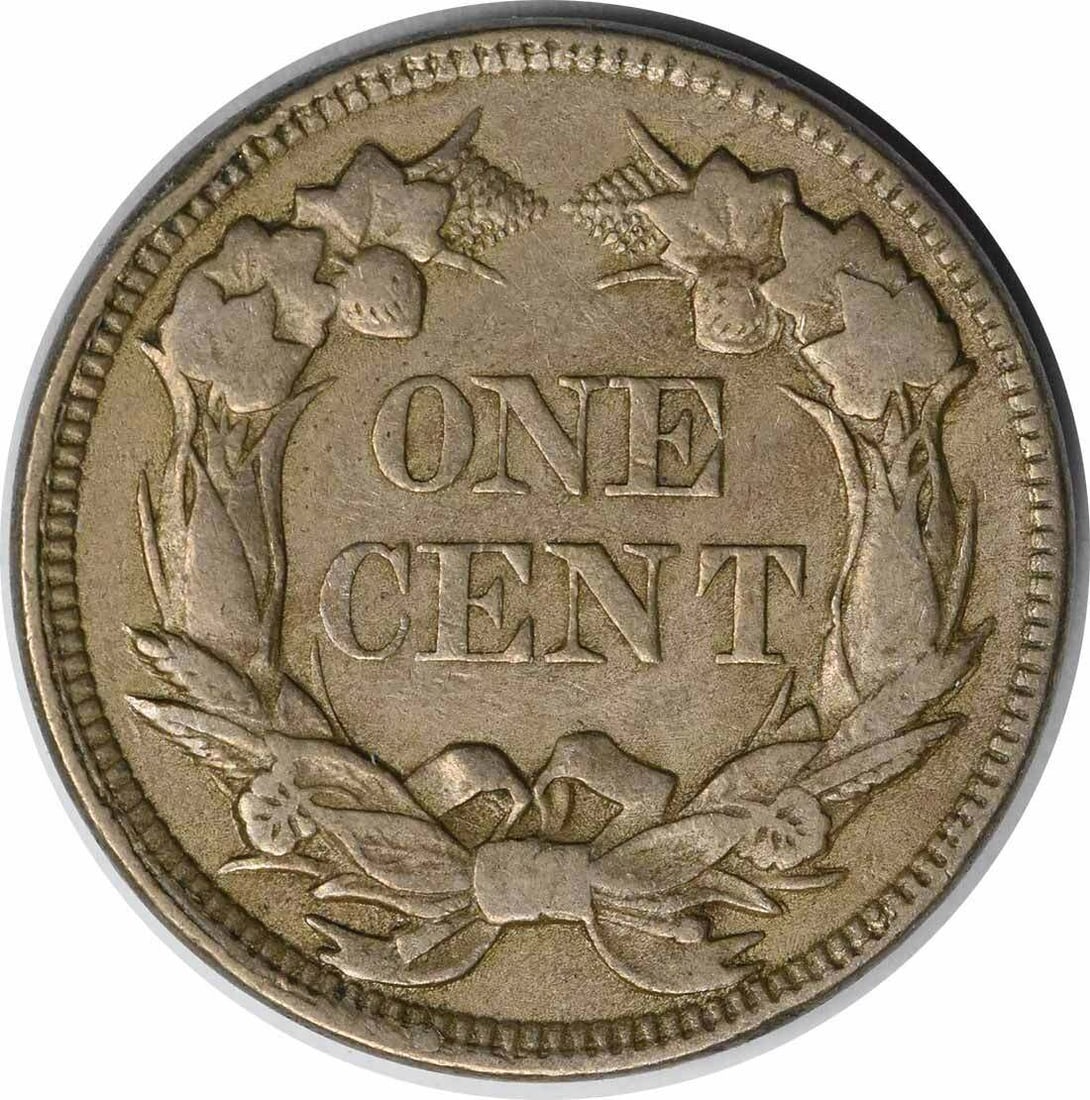 Uncertified 1857 Flying Eagle Cent EF - 2