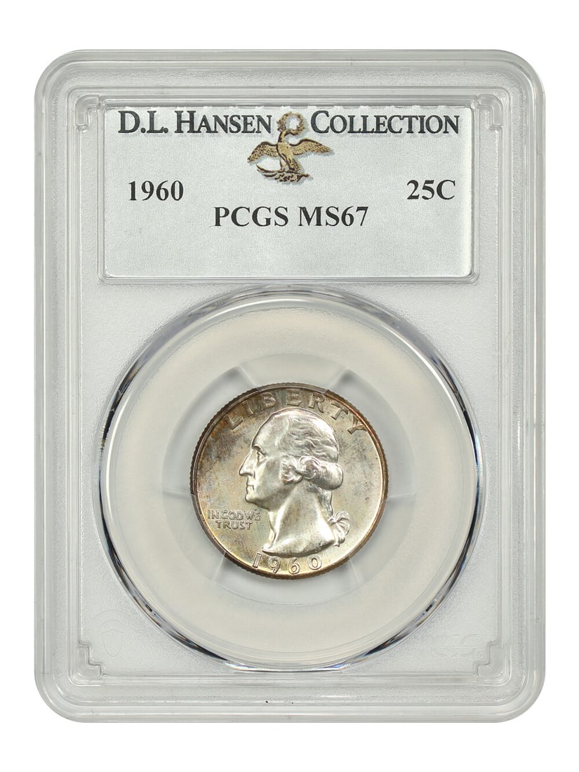 Washington Quarter - 1960 25C PCGS MS67 ex: D.L. Hansen (1 of 4)
