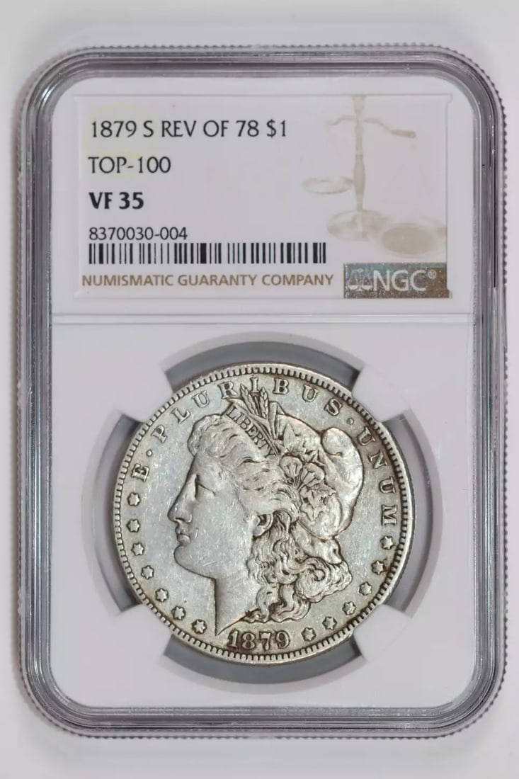 VF35 1879-S REVERSE 1878 MORGAN DOLLAR NGC (1 of 2)