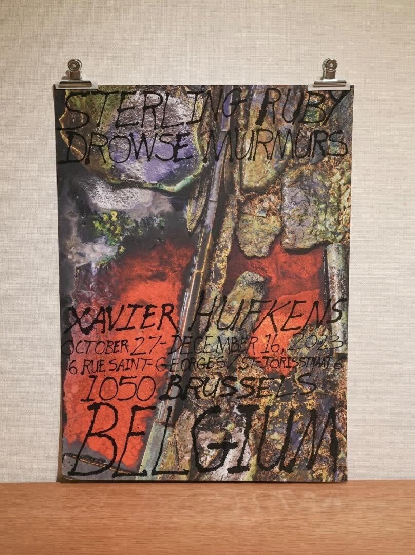 Poster Sterling Ruby Xavier Hufkens Gallery 2023 Exhibition (1 of 8)