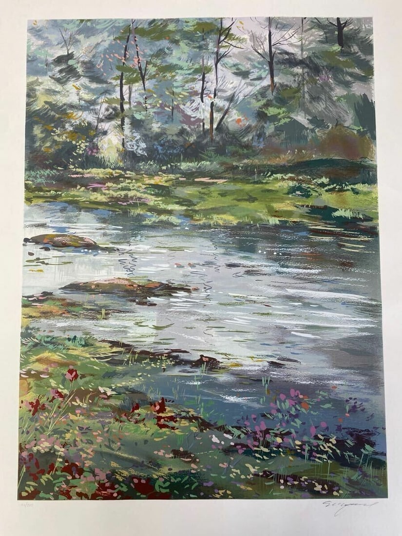 Signed MICHAEL SCHOFIELD (American) Original Serigraph/ Silkscreen Art Print (1 of 10)