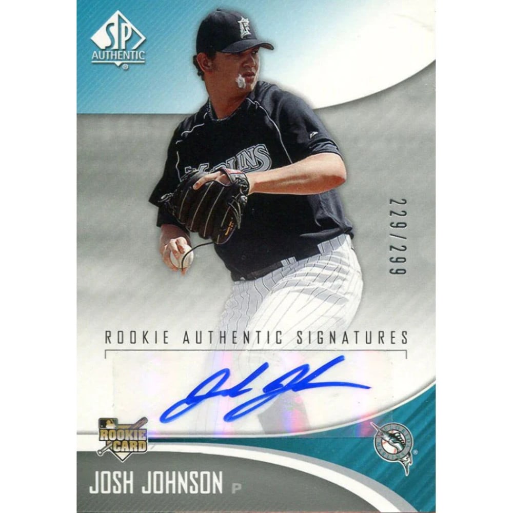 Card Josh Johnson Autographed 2006 Upper Deck Sp Rookie (1 of 2)