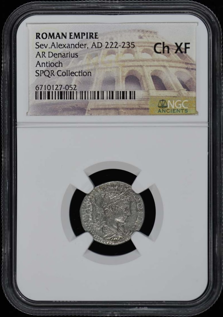 AD 222-235 ROMAN EMPIRE AR Denarius NGC XF45 - Sev.Alexander (1 of 1)