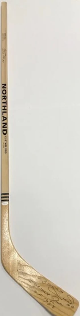 (JSA) Bobby Hull Signed Northland Custom Pro Hockey Stick (1 of 3)