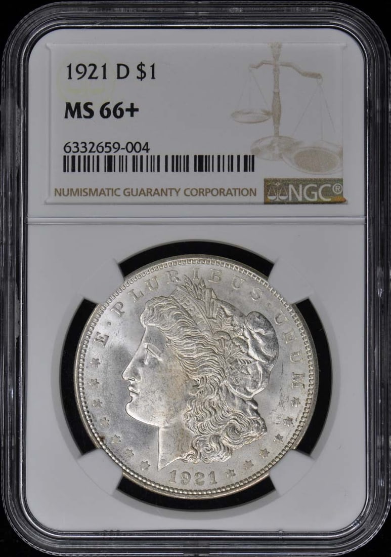 MS66+ 1921-D Morgan Dollar S$1 NGC: MS66+ 1921-D Morgan Dollar S$1 NGC This listing features MS66+ 1921-D Morgan Dollar S$1 NGC. Item specifics are provided below. Item Specifics: Certification: NGC Certification Number: 6332659004 Grad