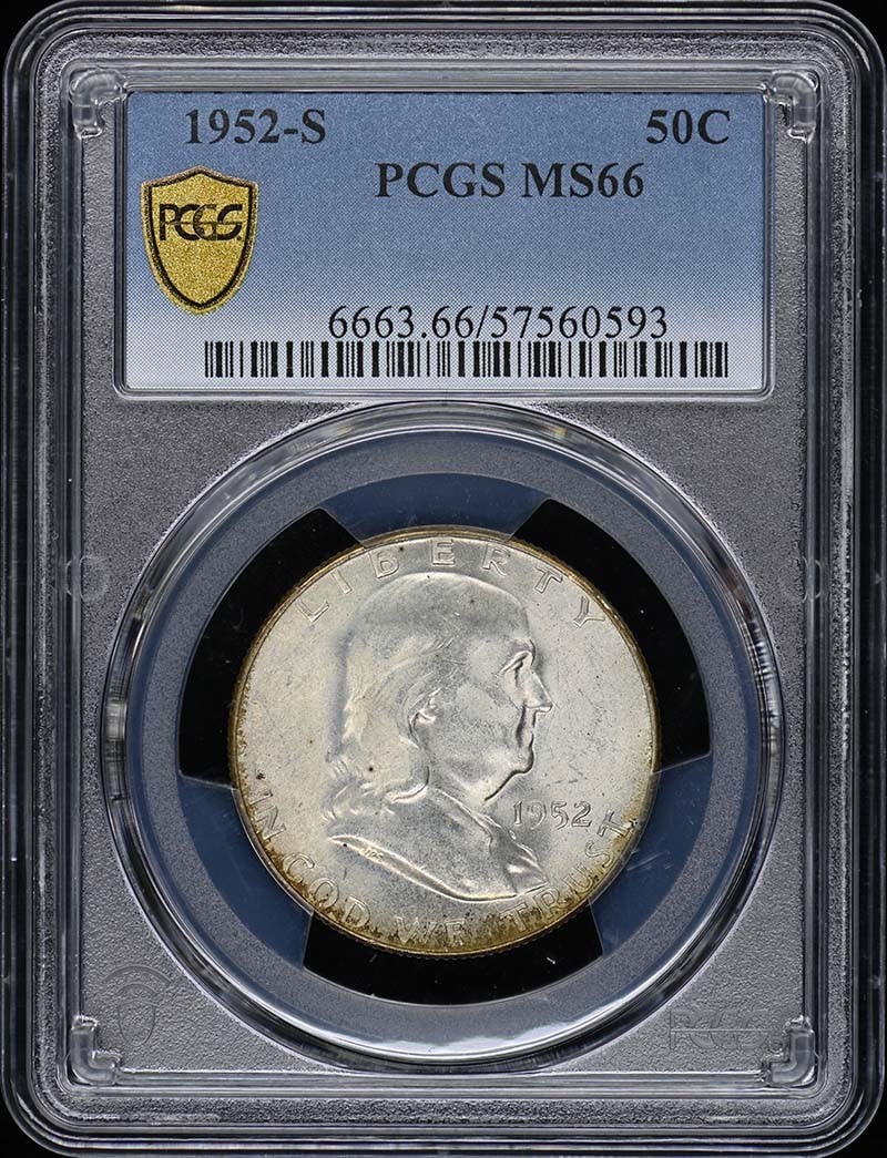 MS66 1952-S 50C Franklin Half Dollar PCGS (1 of 1)