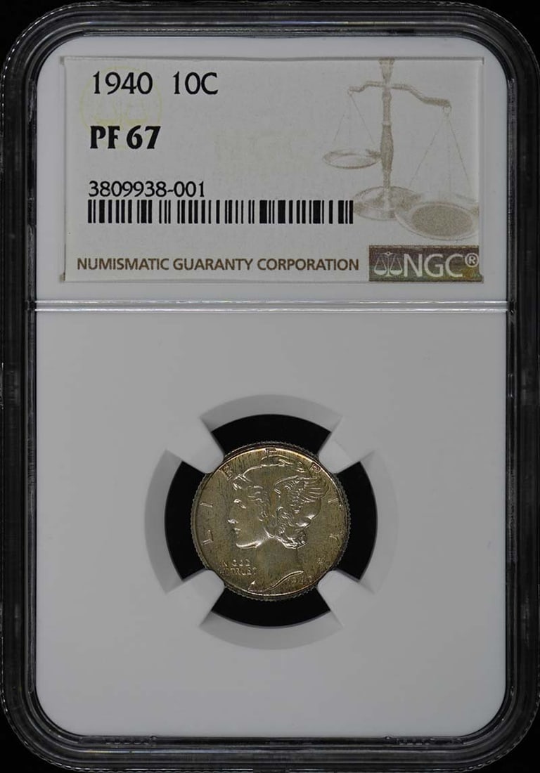 PR67 1940 Mercury Dime 10C NGC (1 of 3)