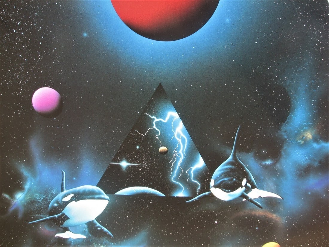 'Portal' Mixed Media Print Signed Rare Space Art - Michael David Ward - 4