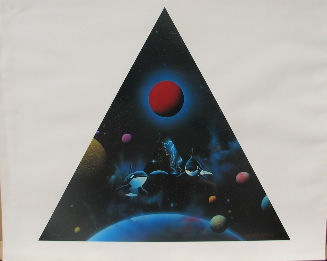 'Portal' Mixed Media Print Signed Rare Space Art - Michael David Ward - 5