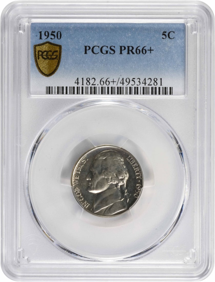 PCGS 1950 Jefferson Nickel PR66+ (1 of 1)