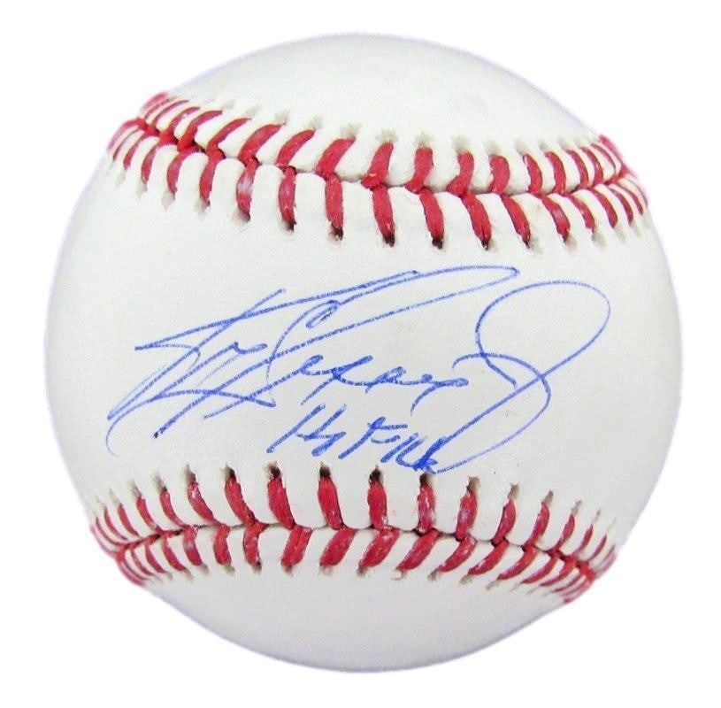 182142 Ken Griffey Jr. HOF Autographed/ Inscribed OML Baseball Mariners Beckett (1 of 3)