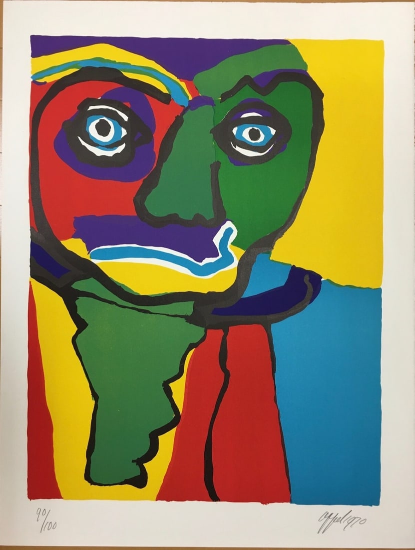 1970 Karel Appel "personages'70 important person" edition with autograph 90/ 100 (1 of 1)