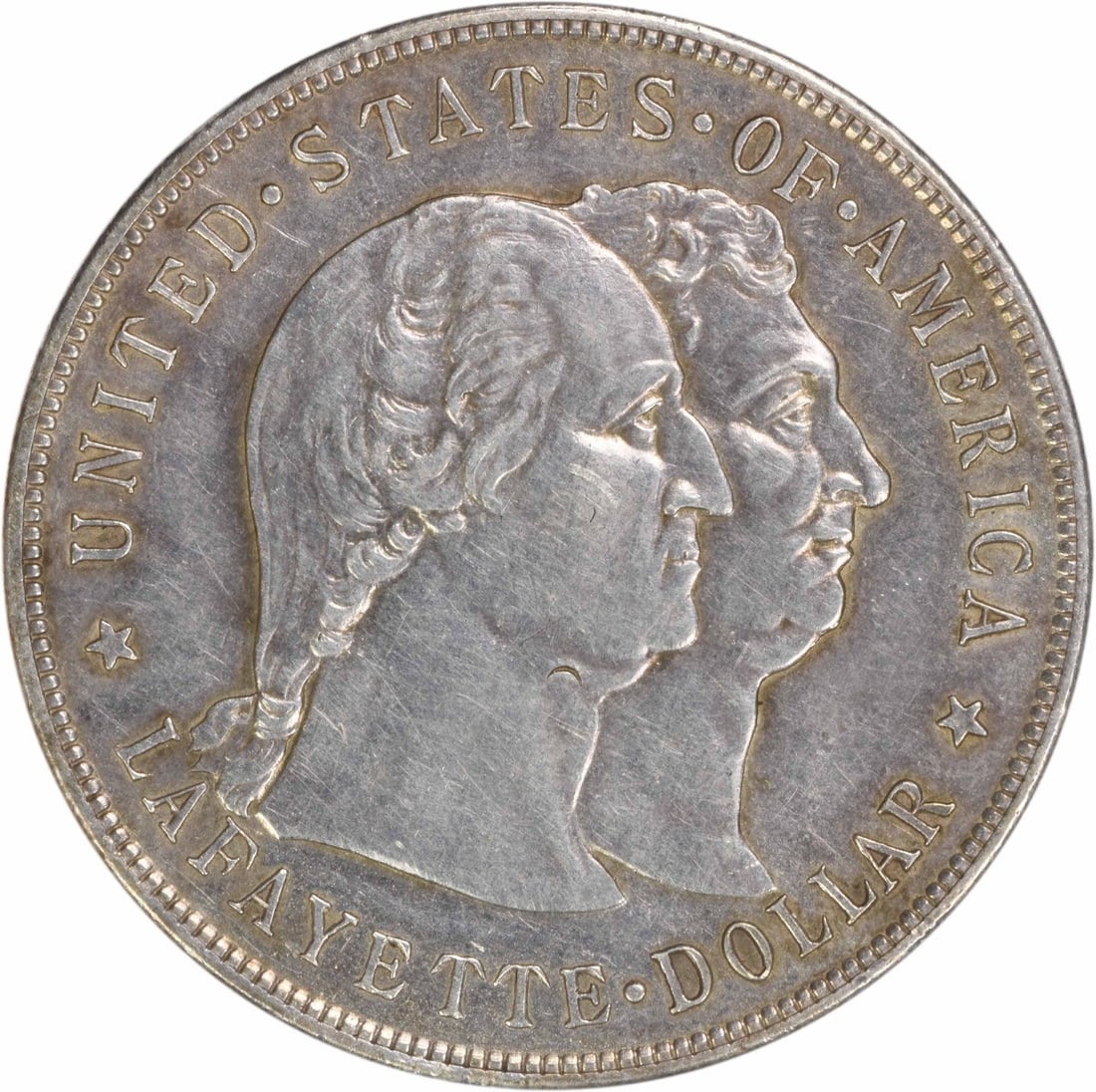Uncertified 1900 Lafayette Commemorative Silver Dollar EF (1 of 2)