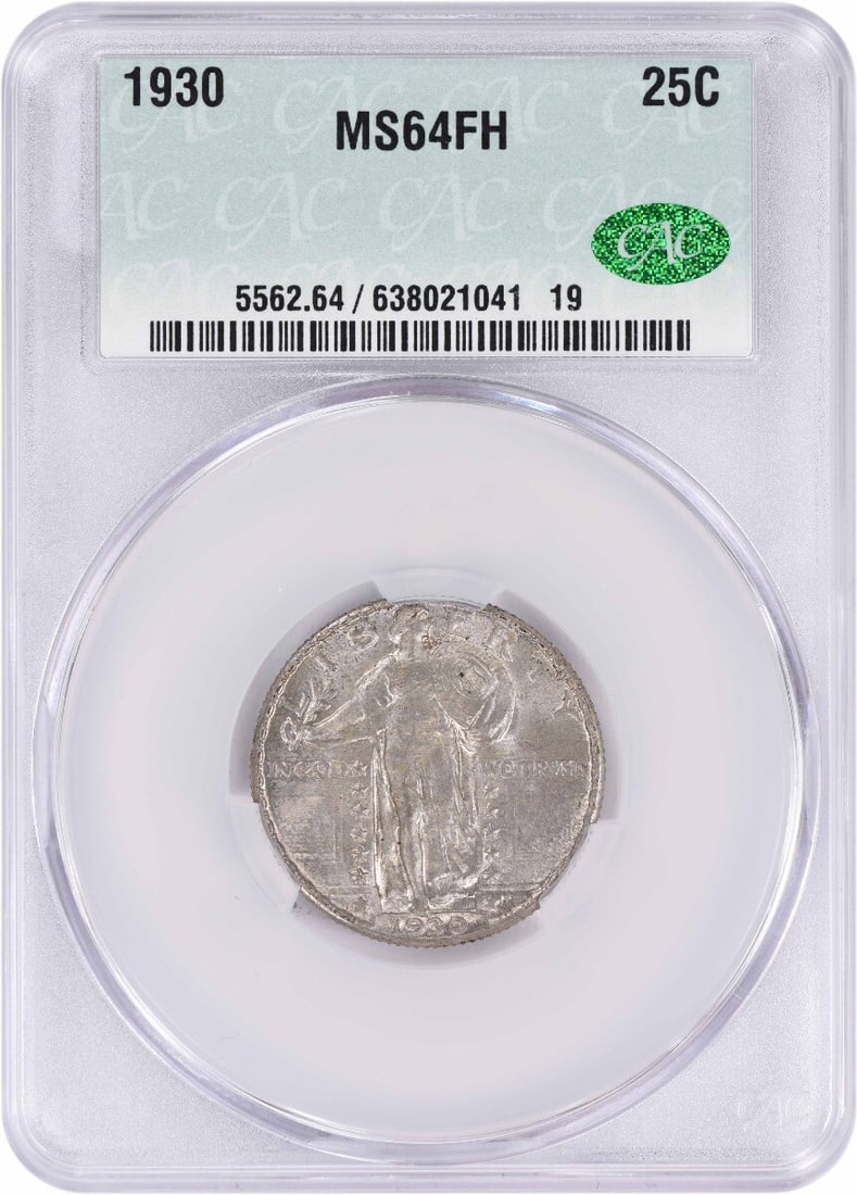 CACG 1930 Standing Liberty Silver Quarter MS64FH (1 of 3)