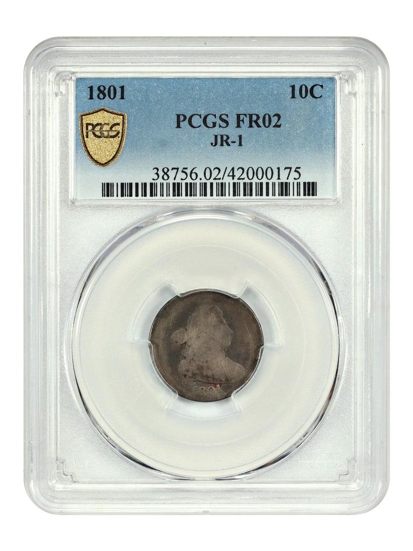 Scarce Draped Bust Dime - 1801 10C PCGS FR02 (JR-1) - Draped Bust Dime (1 of 4)