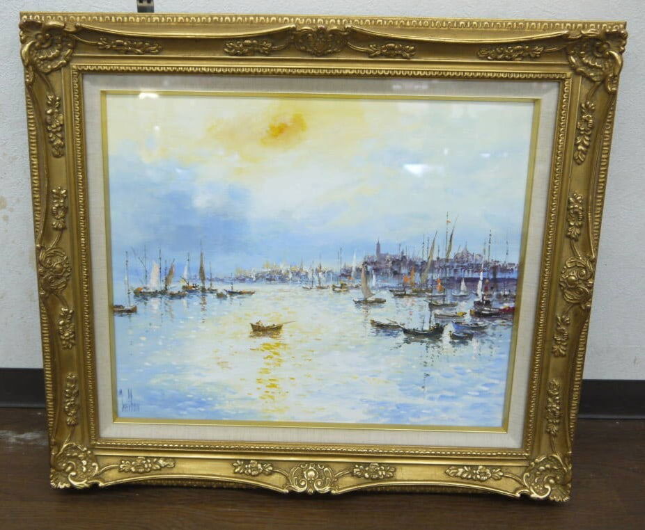 Impressionist Yves Chaix Reflet de la Mer Original Oil Painting 8F Seascape (1 of 7)
