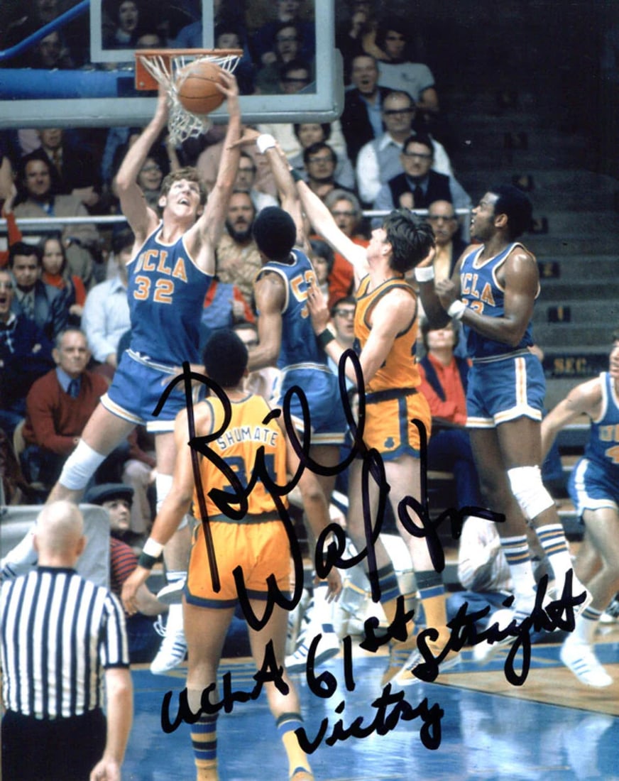 Photo Bill Walton UCLA 61st Straight Victory Autographed 8x10: Photo Bill Walton UCLA 61st Straight Victory Autographed 8x10 This listing features Photo Bill Walton UCLA 61st Straight Victory Autographed 8x10. Item specifics are provided below. Item Specifics:
