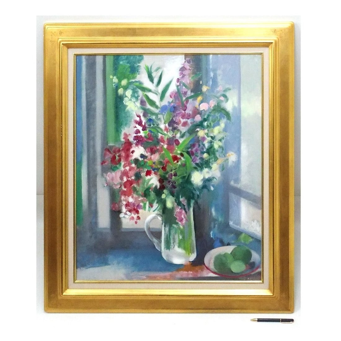 Signed - Michel Bouchery Bouquet by the Window Original Oil Painting on Canvas (1 of 7)