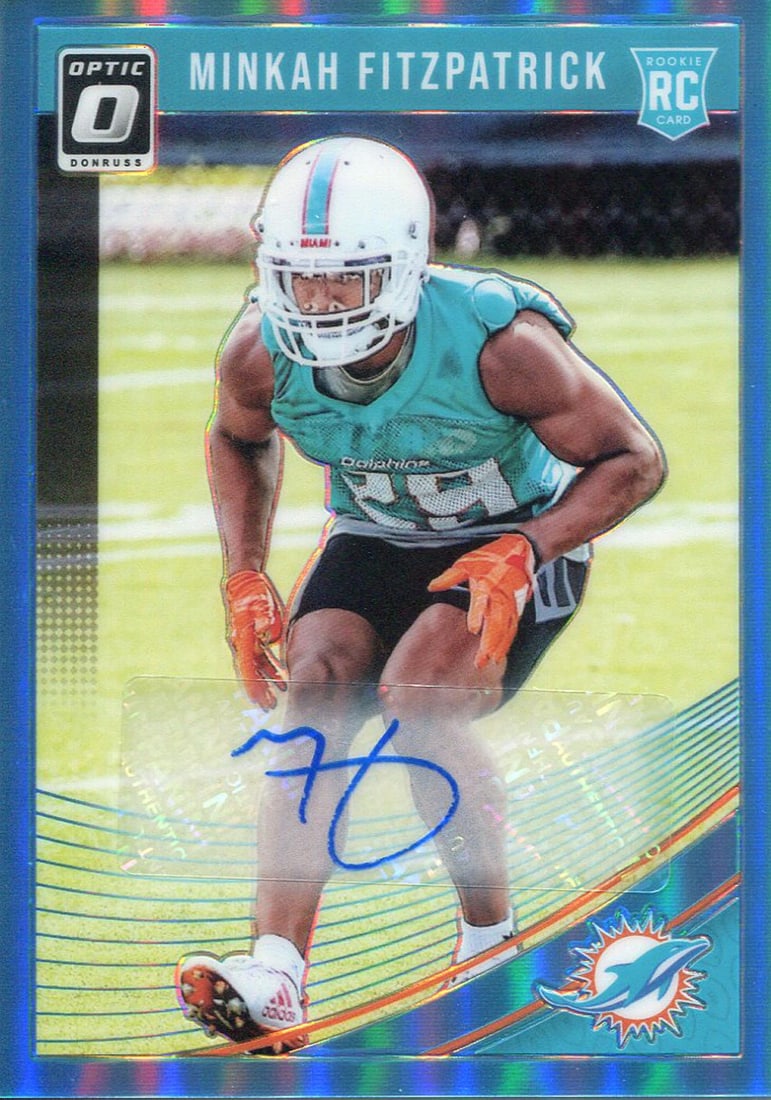 Card Minkah Fitzpatrick Autographed 2018 Panini Optic Rookie (1 of 2)