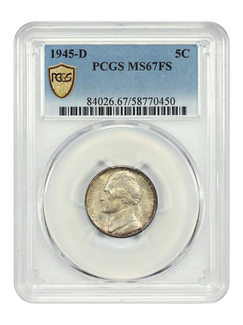 Jefferson Nickel - 1945-D 5C PCGS MS67FS (1 of 4)