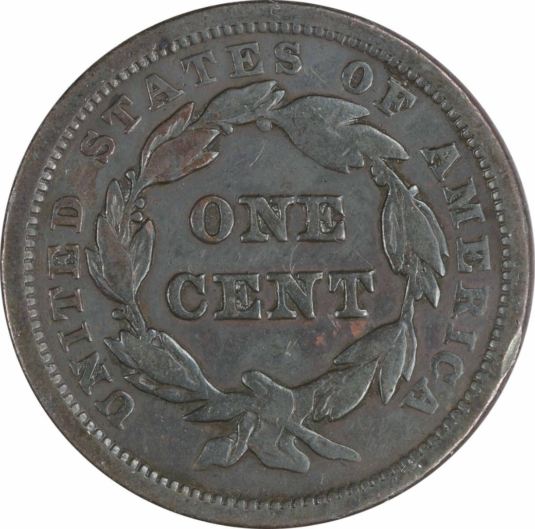 Uncertified 1841 Large Cent VF - 2