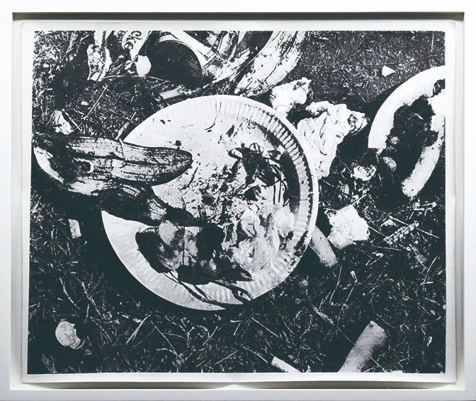 Conceptual Geoffrey Hendricks "Flux Place Mat" 1973 Silk Screen on Cloth Fluxus (1 of 10)