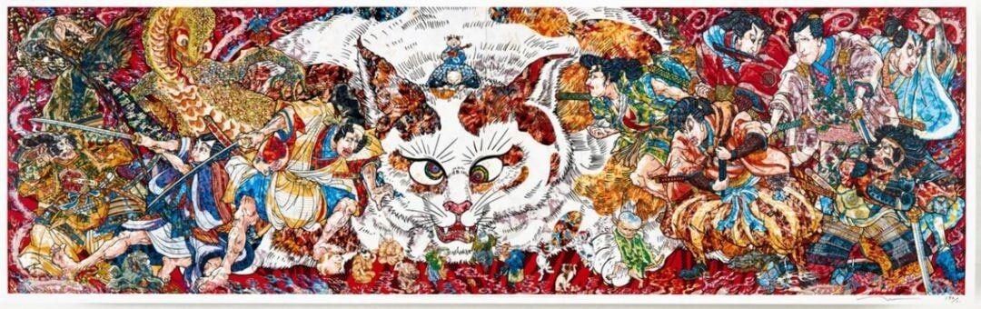 signed limited edition of 300 - Takashi Murakami print Japanese Supernatural (1 of 4)