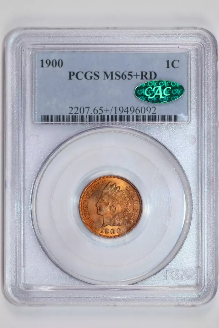 GORGEOUS PQ COIN - 1900 INDIAN HEAD CENT PCGS MS65+ RED CAC: GORGEOUS PQ COIN - 1900 INDIAN HEAD CENT PCGS MS65+ RED CAC This listing features GORGEOUS PQ COIN - 1900 INDIAN HEAD CENT PCGS MS65+ RED CAC. Item specifics are provided below. Item Specifics: