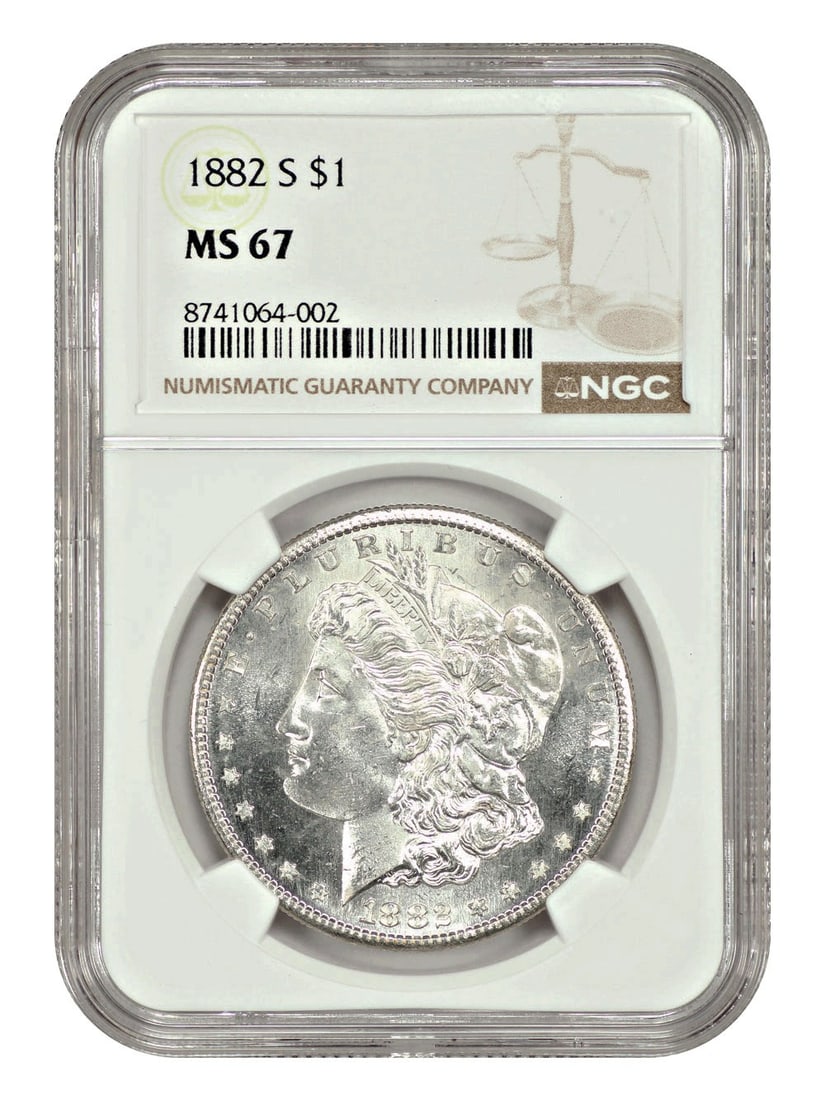 Morgan Dollar - 1882-S $1 NGC MS67 (1 of 4)