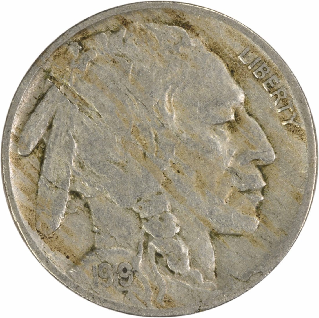 Uncertified 1919-S Buffalo Nickel VF (1 of 2)