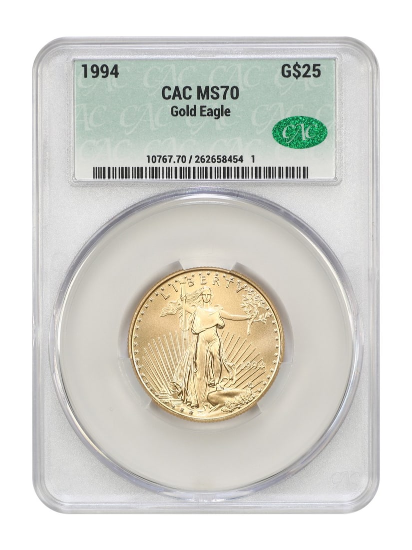 $25 Gold Eagles - 1994 $25 Gold Eagle CACG MS70 (1 of 4)